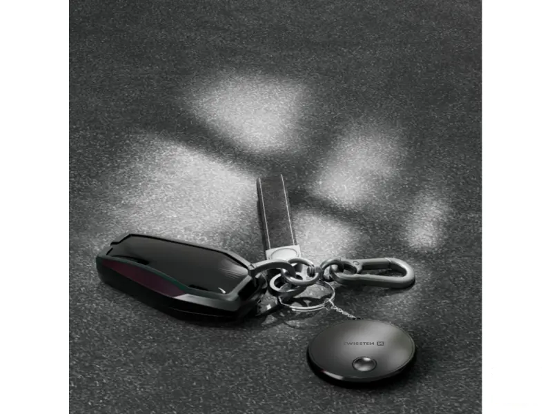 Swissten Find Tag Smart Locator With Apple Find My Function - Black