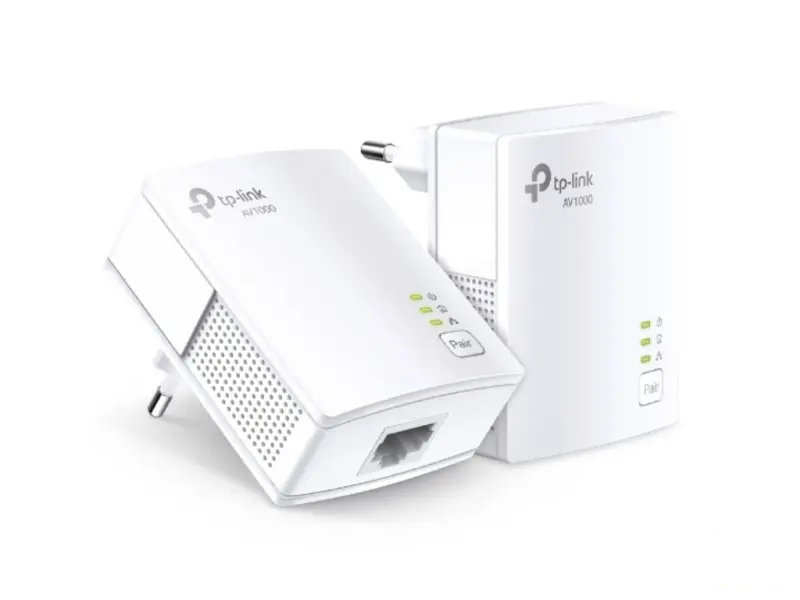 TP-LINK TL-PA7017 KIT AV1000 Powerline Starter Kit, Gigabit Port, 1000Mbps Powerline, Twin Pack