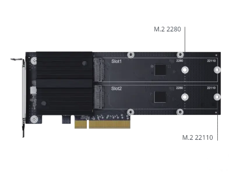 Synology Adapter M2D20 Dual slot M.2 SSD adapter card for cache acce