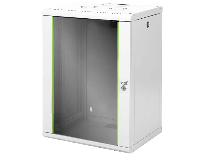 Digitus 16U network rack, wall, 19" Unique 820x600x450 mm, sivi