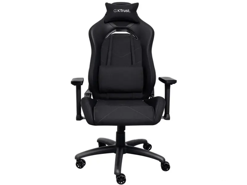 TRUST GXT 714 RUYA Comfortable Gaming Chair, Gas lift class 4, Max. weight 150 kg, Black
