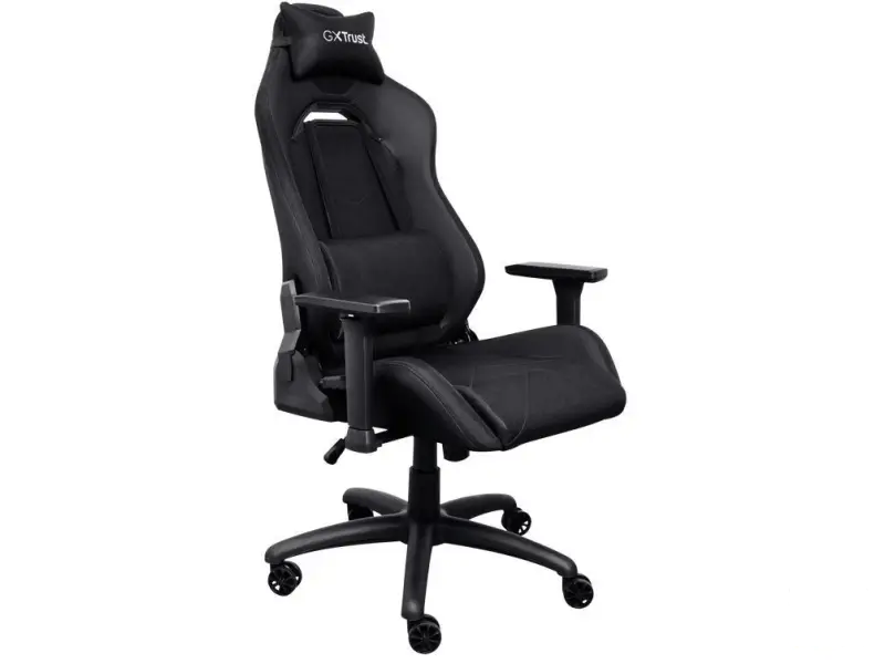 TRUST GXT 714 RUYA Comfortable Gaming Chair, Gas lift class 4, Max. weight 150 kg, Black