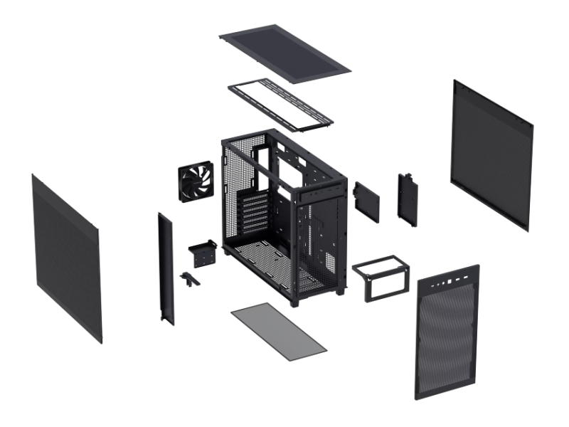 ASUS PRIME AP303 MESH BLACK micro-ATX kućište crno