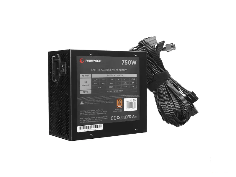 Rampage Napajanje RMP-750-80PB 750W 80+ Bronze