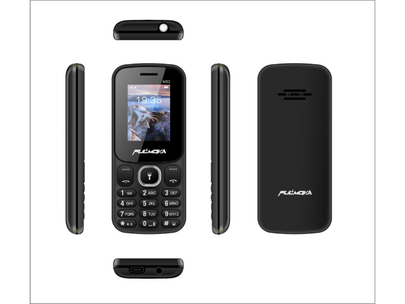 Fulmova M52 dual sim mobilni telefon, crni