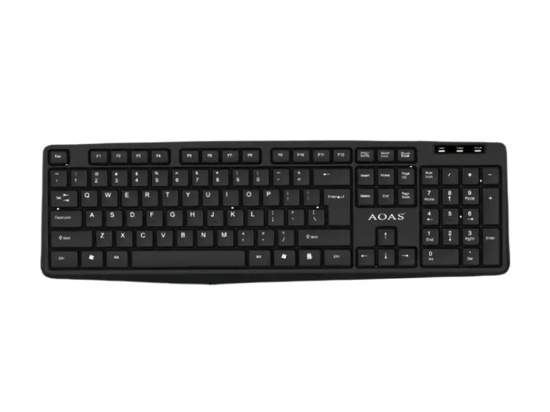 AOAS A-1015 USB crna tastatura 