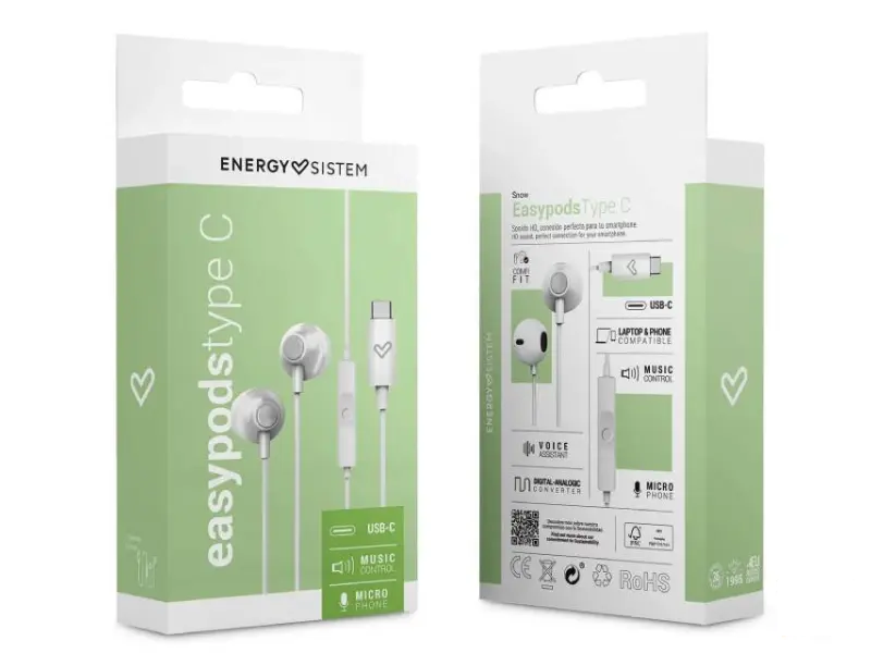 ENERGY SISTEM EasyPods Snow type C slušalice (M45927) 