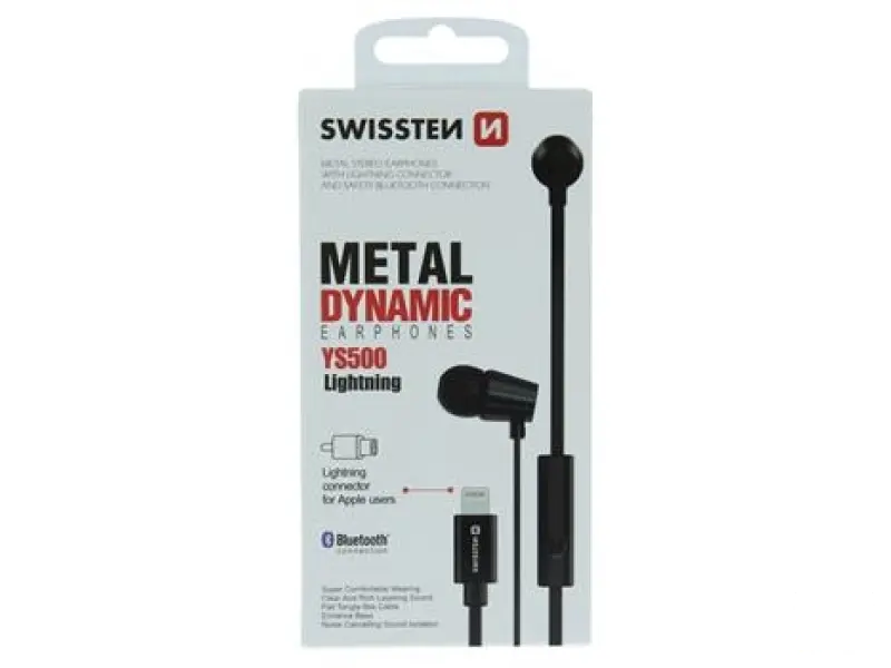 Swissten Slušalice Dynamic Lightning Ys500 Black