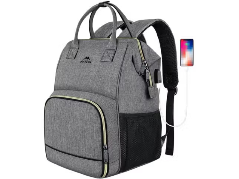 Matein ruksak za laptop  15,6'' 1368 USB siva
