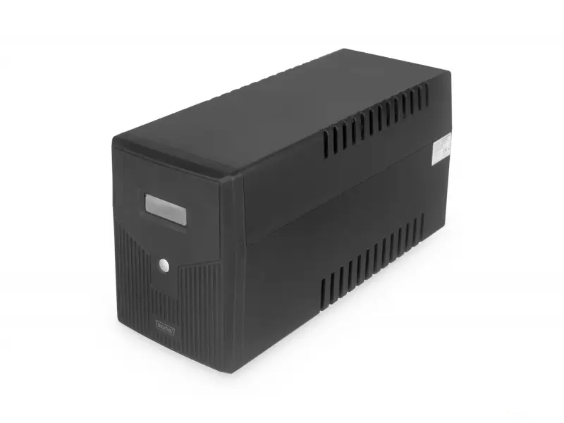 Digitus UPS Line-Interactive 1500VA/900W, 4x schuko, 2x RJ45, 1x RS232, 1x USB 2.0, Auto restart, Cold start function, overload-, discharge and overcharge protection, 2x 12V/9Ah
