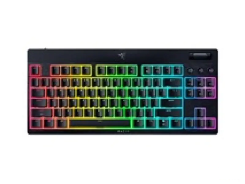 Razer RZ03-05450500-R3M1 BlackWidow V4 Low-Profile Tenkeyless HyperSpeed Green Switch Mechanical Keyboard