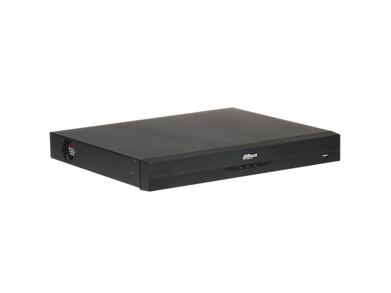 Dahua NVR 16 kanala NVR5216-16P-EI2, do 32MP, Smart H.265+/H.265/Smart H.264+/H.264/MJPEG, HDMI 8K, VGA, 16 x PoE, 1 x RJ45, 2 x HDD do 26TB, audio, alarm I/O, RS232/RS485, 100-240VAC