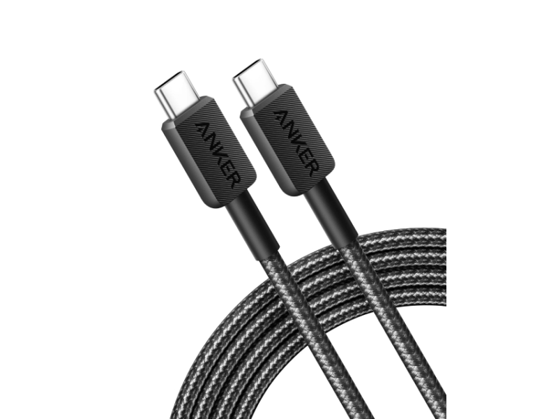 ANKER 322 USB tip-C na USB tip-C kabl M/M 1.8m, 60W, pleteni, crni