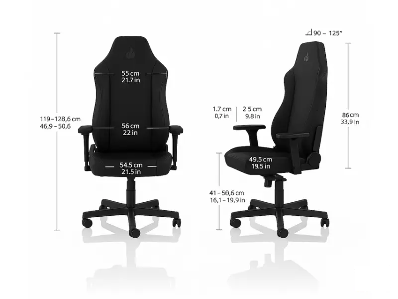 NITRO CONCEPTS X1000 Gaming stolica - Stealth Black 