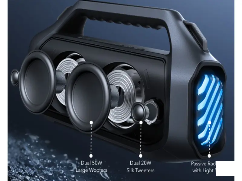 ANKER Soundcore Boom 2 Plus 140W 2.2 prenosivi bluetooth IPX7 zvučnik crni 