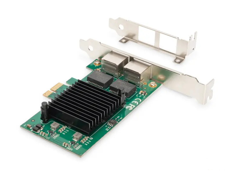 Digitus Mrezna kartica 2-port Gigabit, LP bracket, PCI Express