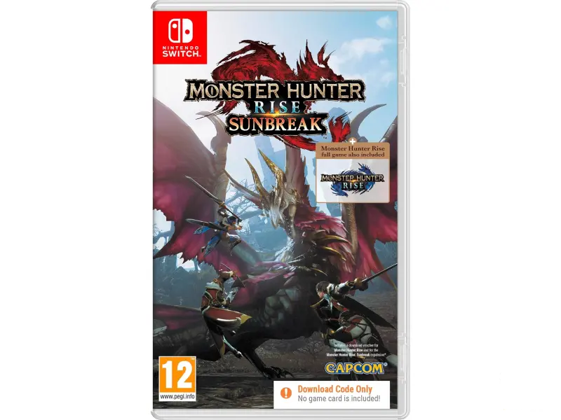 MONSTER HUNTER RISE AND SUNBREAK (CODE IN A BOX) NSW