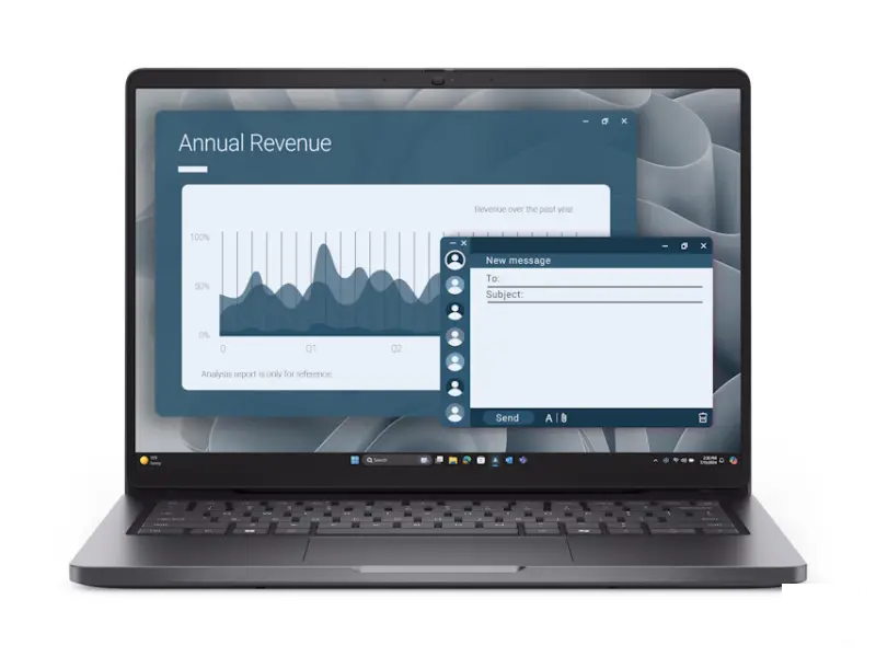 DELL Pro 14 14 inch FHD+ 300nits AMD Ryzen 5 220 8GB 256GB SSD Backlit FP Win11Pro 3yr ProSupport 