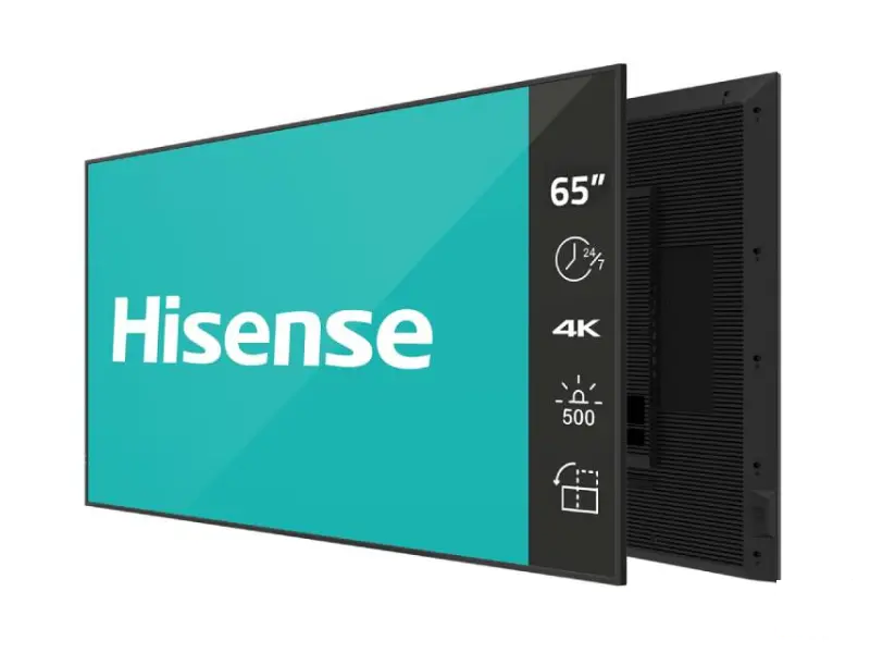 HISENSE 65 inča 65DM66D 4K UHD 500 nita Digital Signage Display - 24/7 Operation 