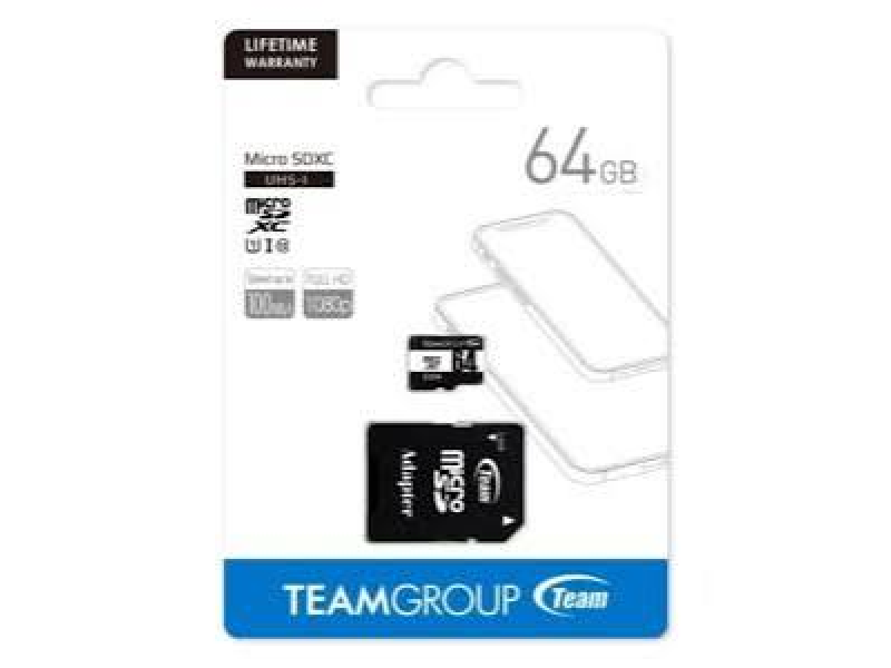 TeamGroup MicroSD + Adapter 64GB