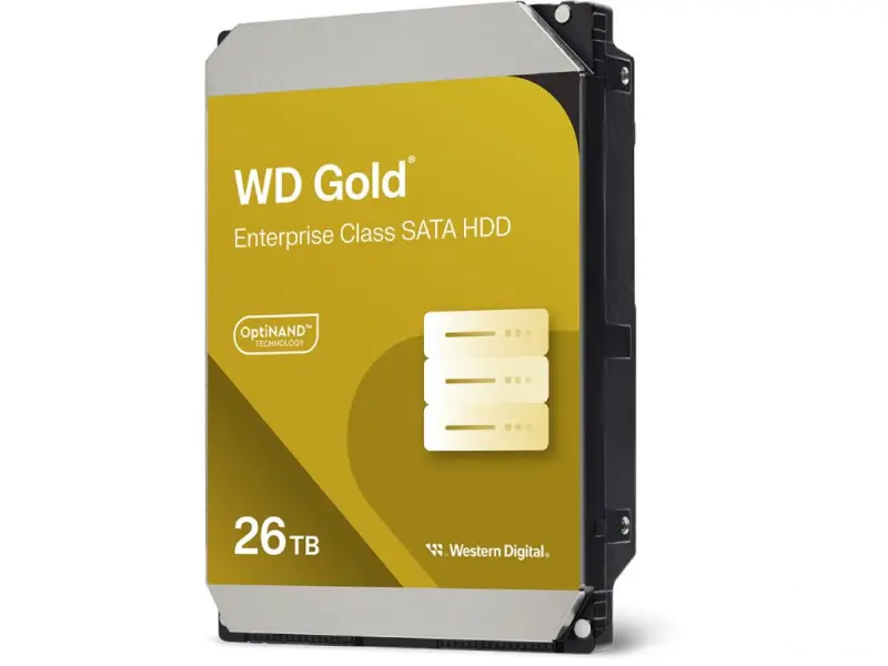 WD GOLD Enterprise HDD 26TB 3.5", 7200 RPM, 512MB Cache, up to 291MB/s transfer rate, OptiNAND