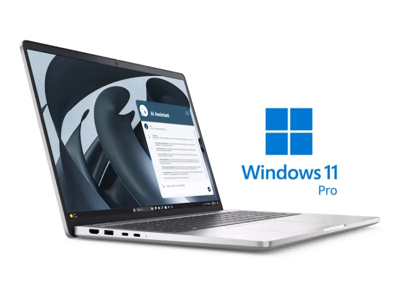 DELL Pro 16 Plus 16 inch FHD+ 300nits AMD Ryzen 5 PRO 230 16GB 512GB SSD Backlit FP SC Win11Pro 3yr ProSupport laptop 