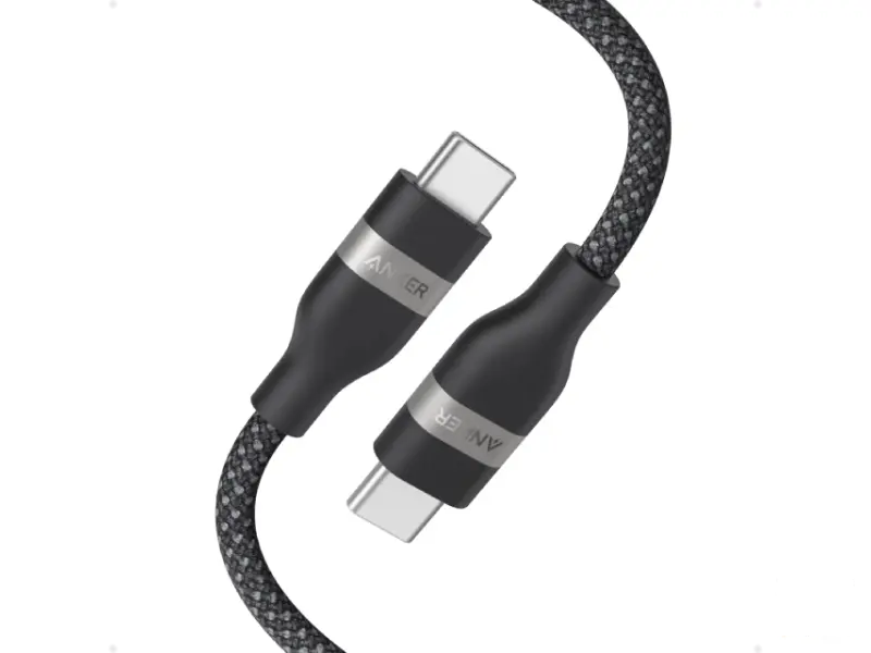 ANKER USB tip-C kabl M/M 1.8m, za Super brzo punjenje 240W/480Mbps, pleteni, crni 