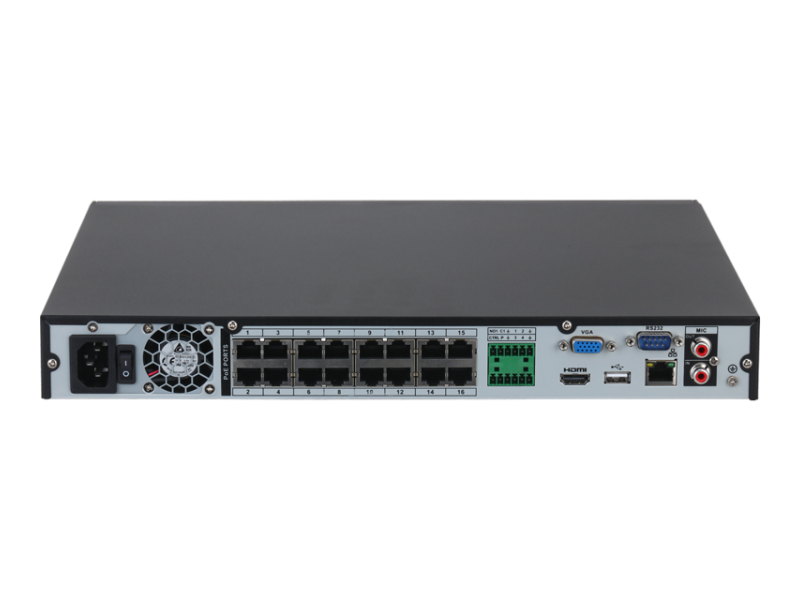 DAHUA NVR4216-16P-4KS3 16CH 1U 16PoE 2HDDs Lite + Network Video Recorder